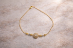 Golden Silver Pearl Bracelet