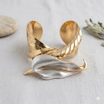 SILVER VEIN LEAF CUFF