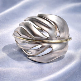 SILVER LEAF CUFF