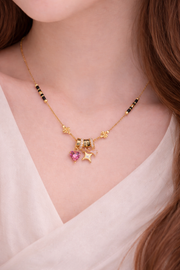 Shining Pink Sitara Mangalsutra