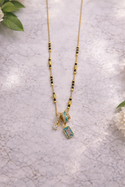 Blue Pink Nazakat Mangalsutra