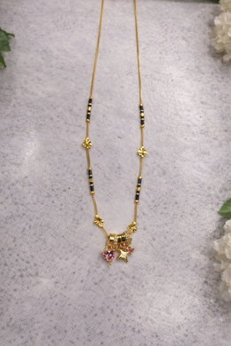 Shining Pink Sitara Mangalsutra